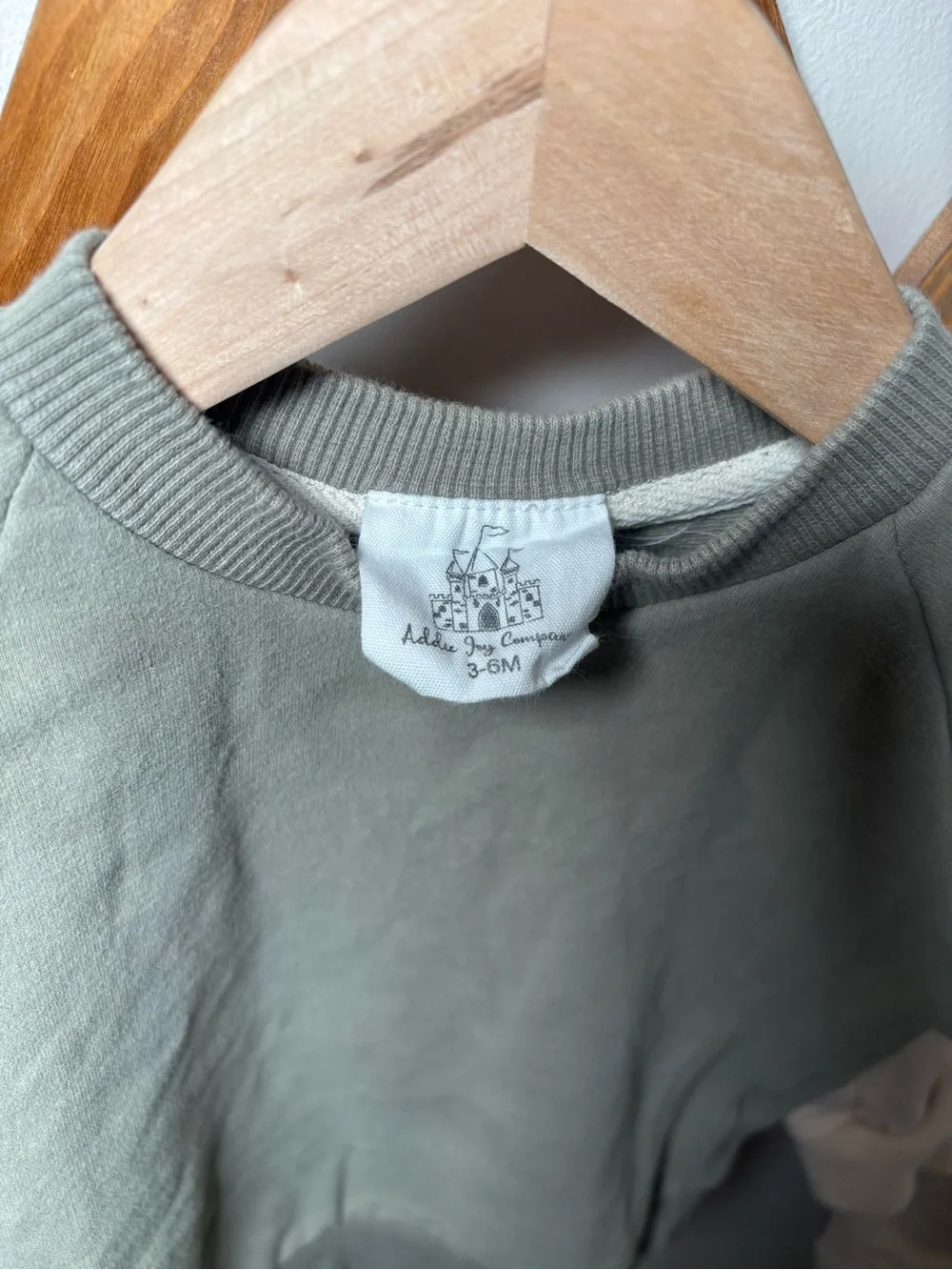 Addie Joy Co Matching Sets - Crewneck + Pants in Green + Cream